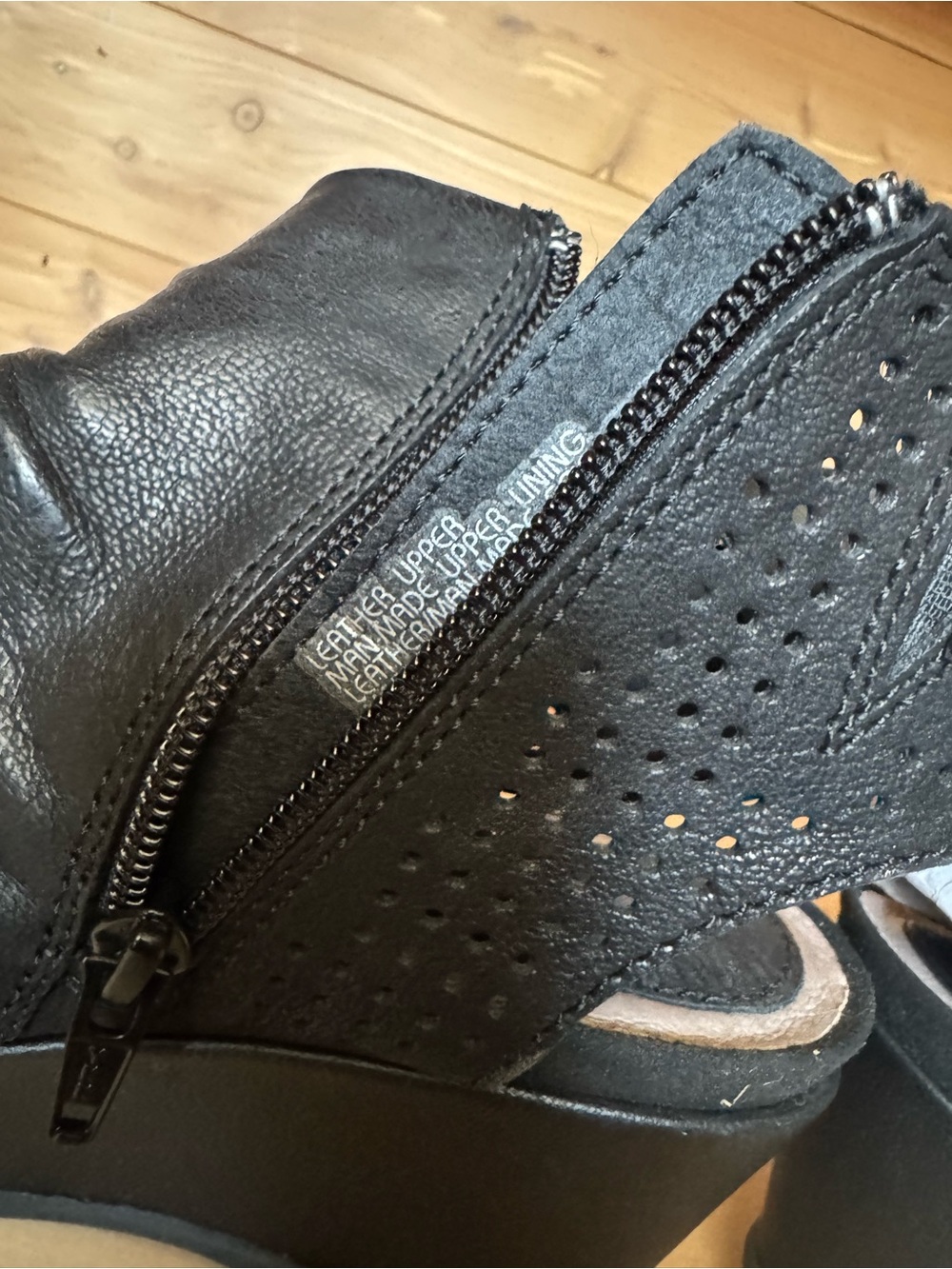 Earth Black Cutout Leather Ankle Bootie - Picture 6 of 7